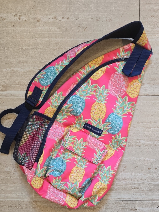 Simply Southern Handbags - Simply Southern Pink Pineapple Sling Bag